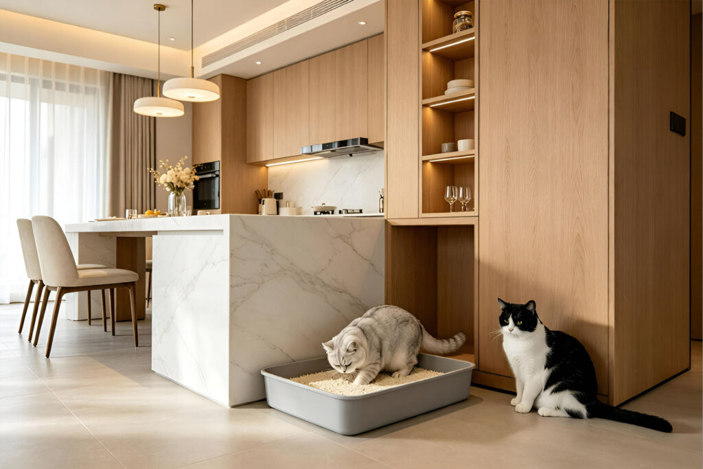 Tofu cat litter for home use