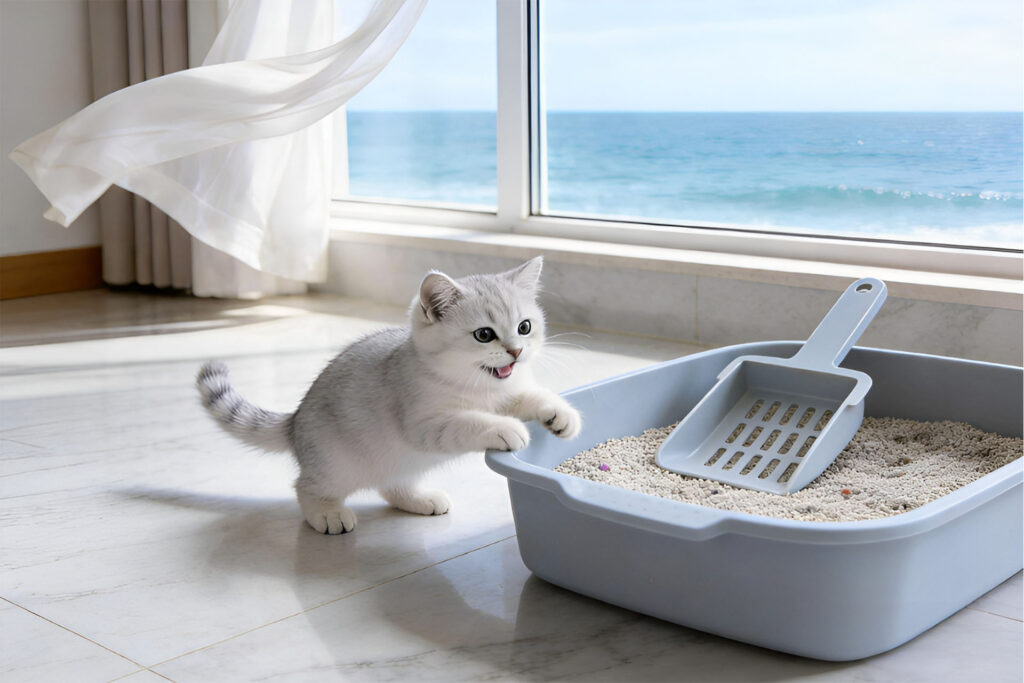 Use bentonite cat litter