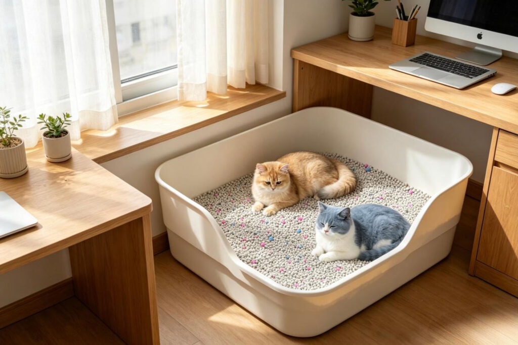 Household bentonite cat litter