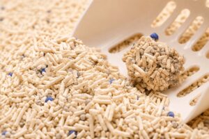 Tofu cat litter clumping