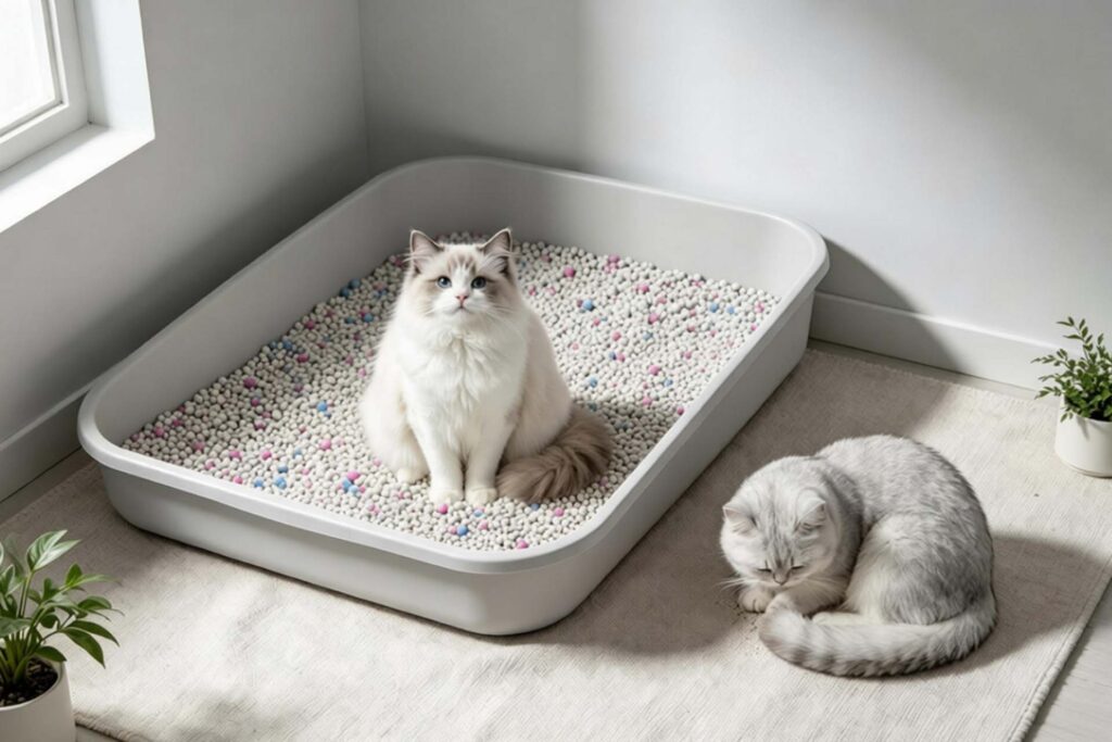 Using sodium bentonite cat litter