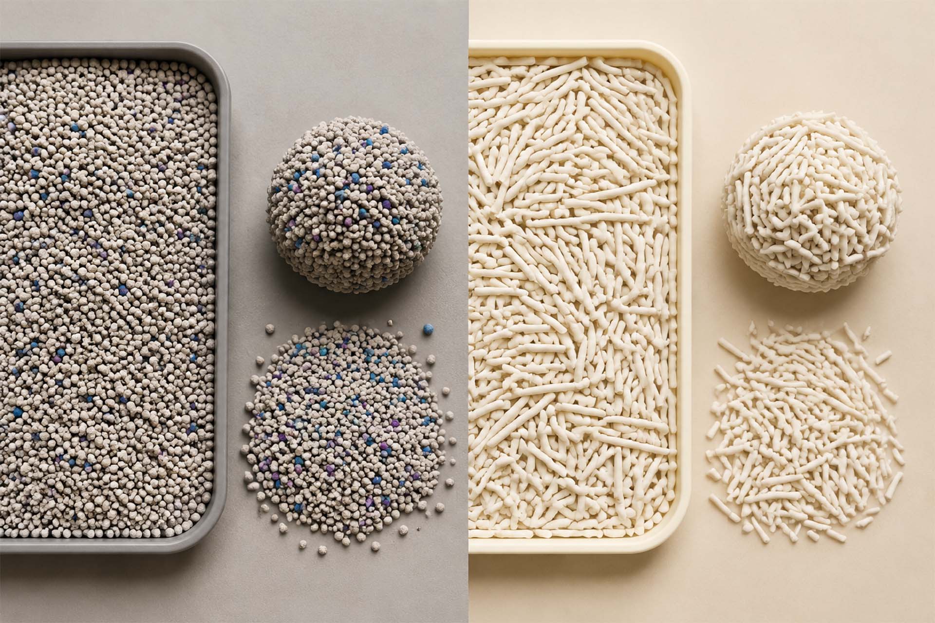 bentonite and tofu cat litter