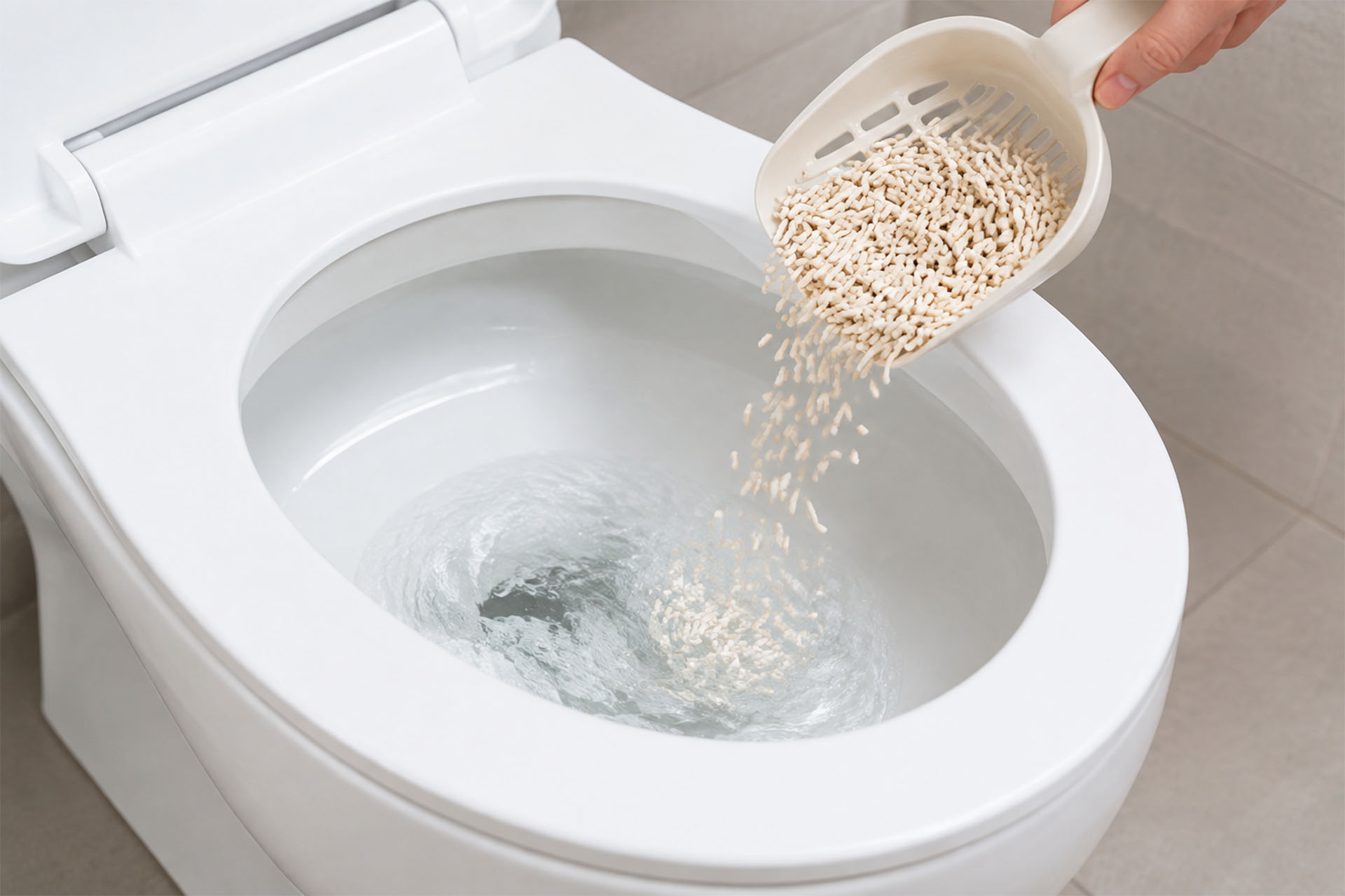 flushable cat litter
